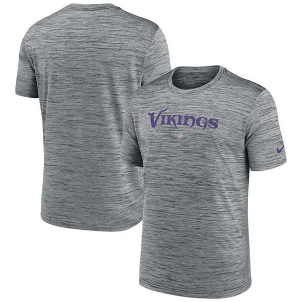 Men's Minnesota Vikings Gray Velocity Performance T-Shirt